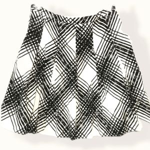 EUC TALBOT'S Cotton Pleated Lined Plaid Side-Zippered Full Swing Skirt